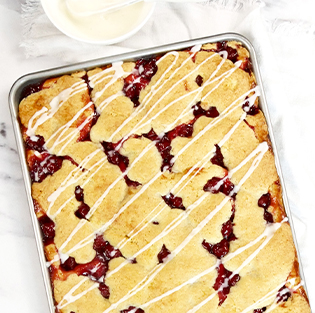 cherry delight on a jelly roll pan